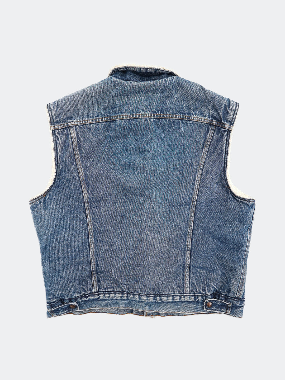 80s Levi's fleece denim vest