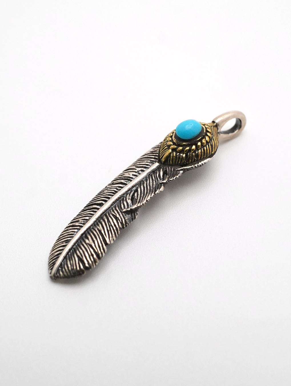 turquoise feather top