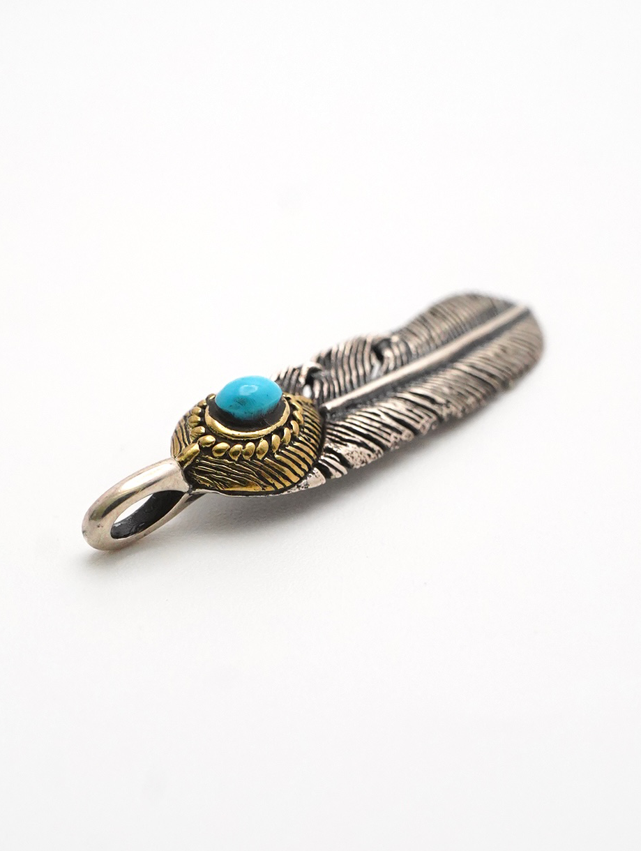 turquoise feather top