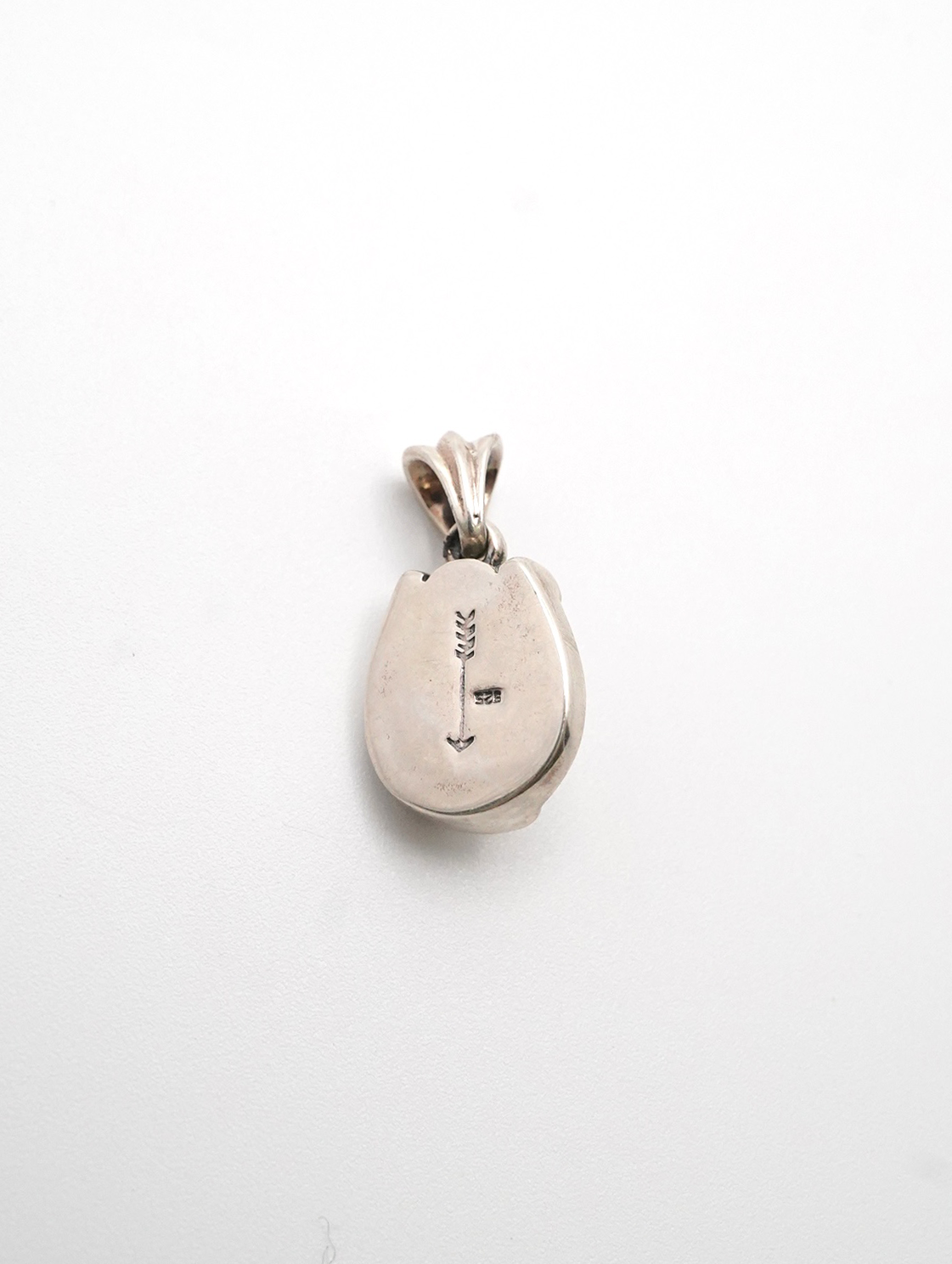 white stone pendant