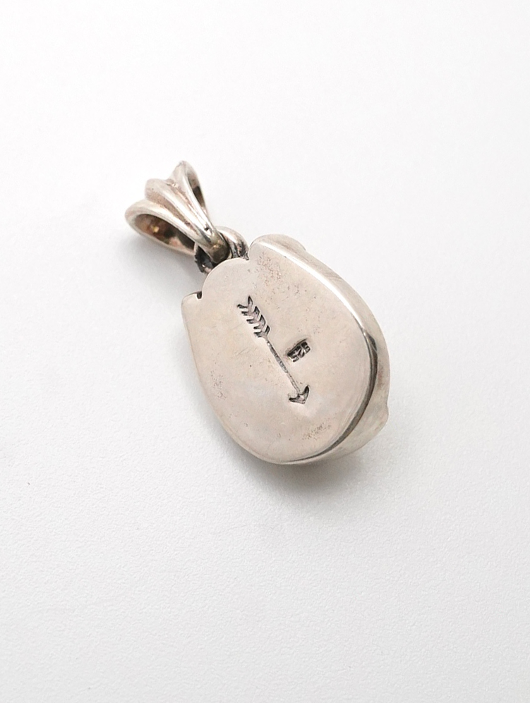 white stone pendant
