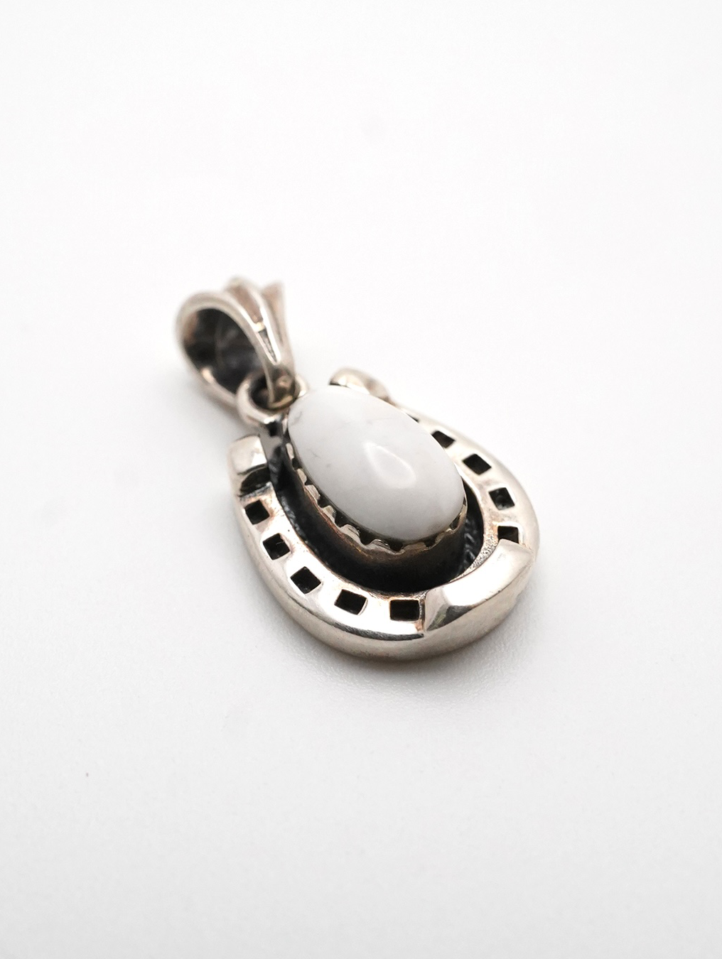 white stone pendant