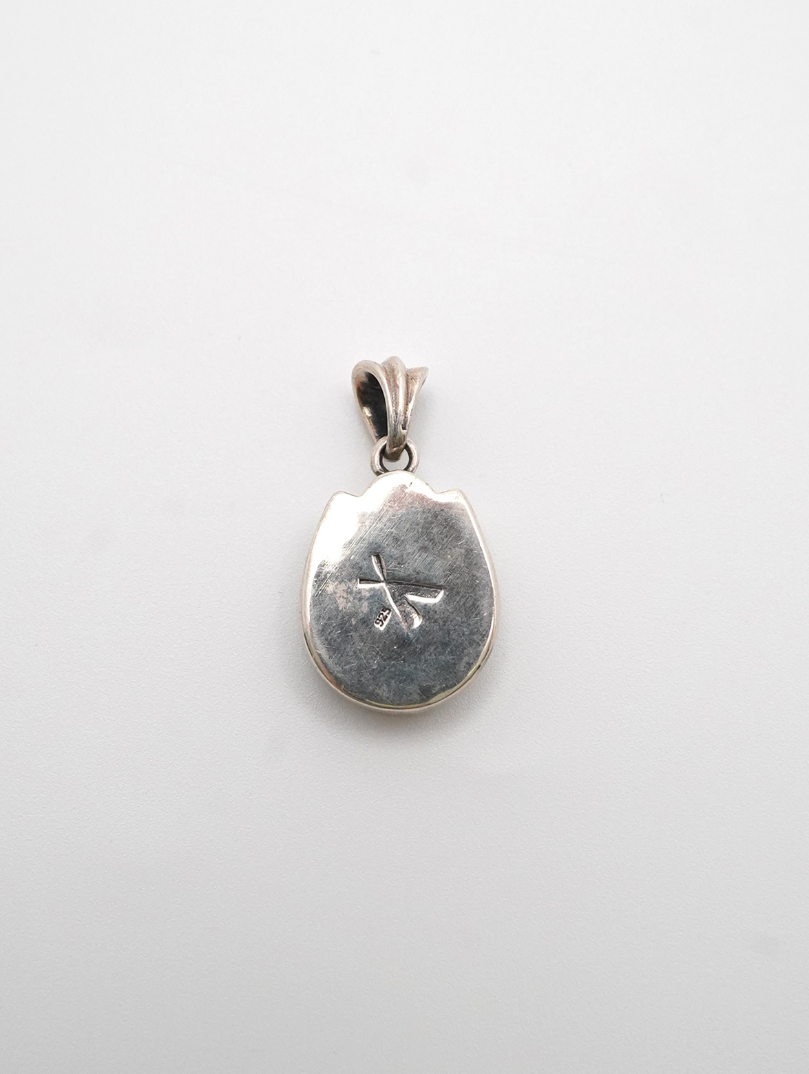 white stone pendant big