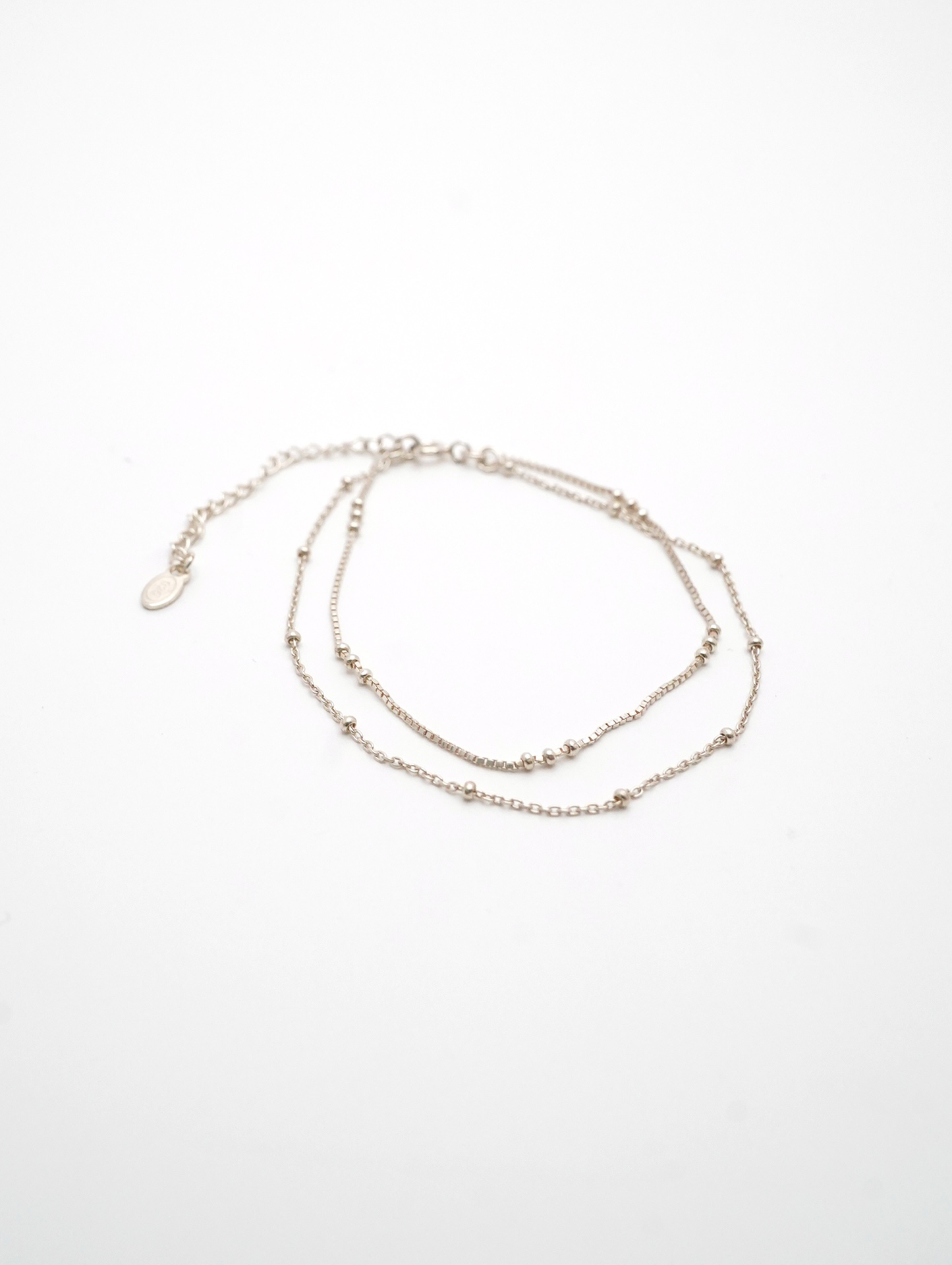 silver double bracelet 2