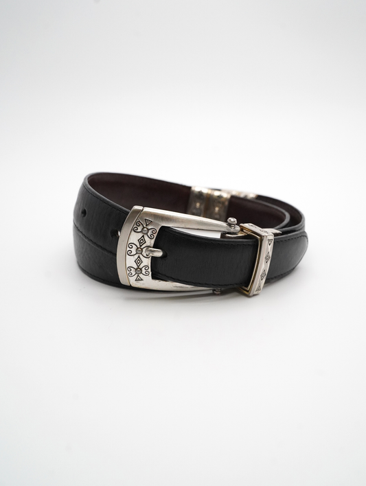 reversible leather belt