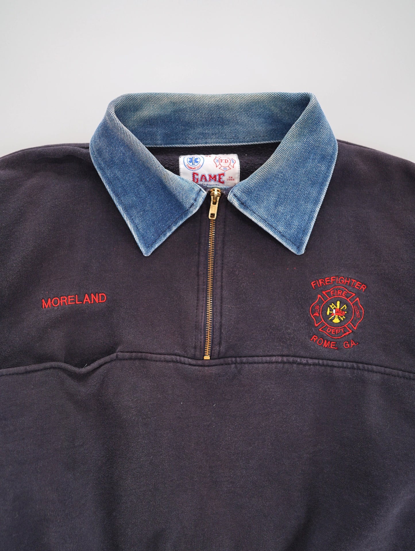 90s half zip sweat