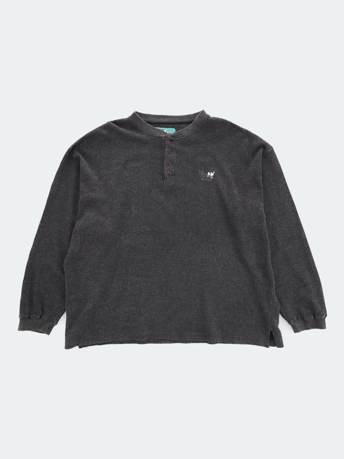 BIG DODS henley neck long tee