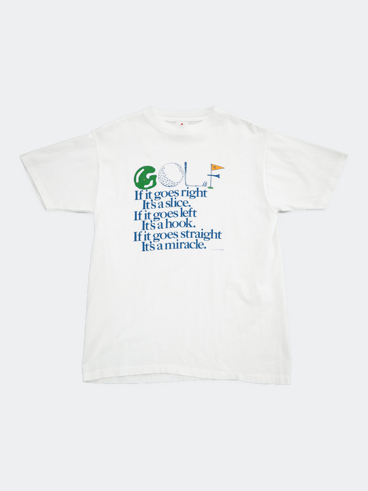 90s golf print tee