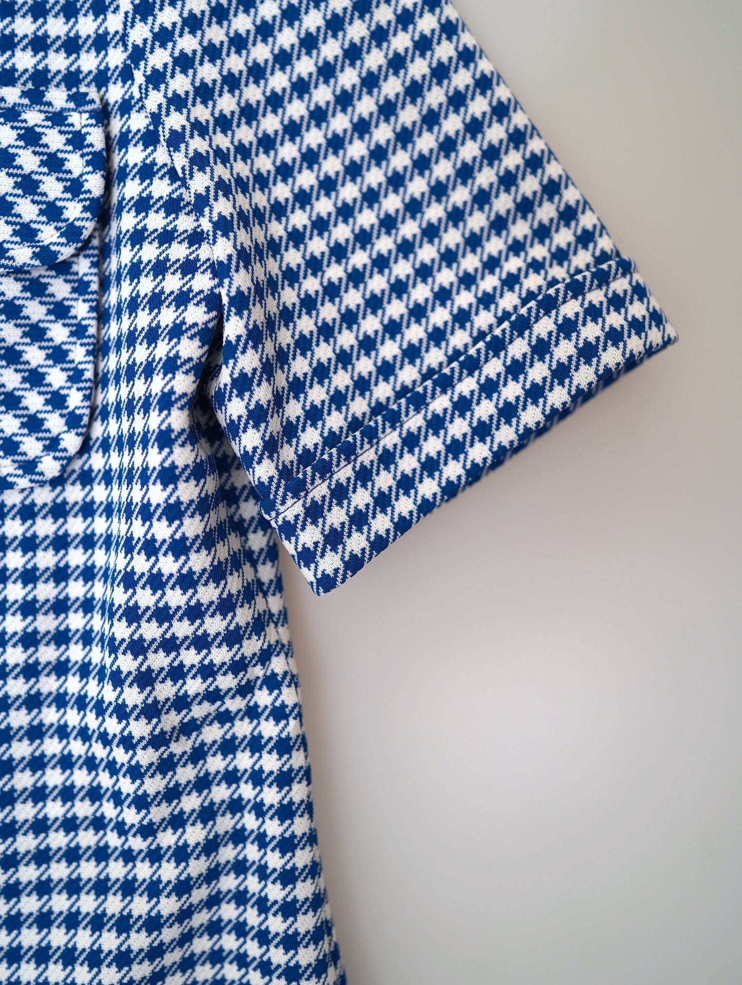 70s houndstooth shirt