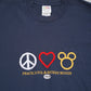 90s peace love & Mickey tee