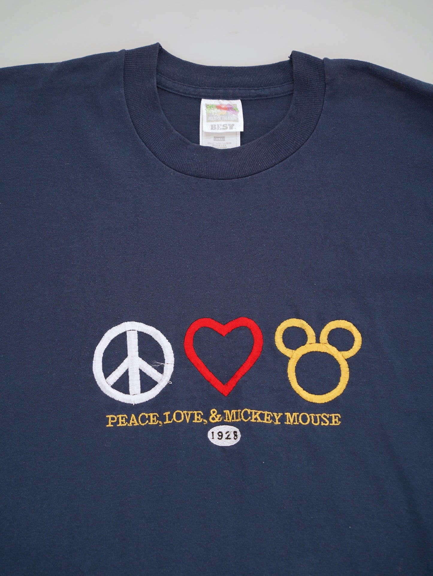 90s peace love & Mickey tee